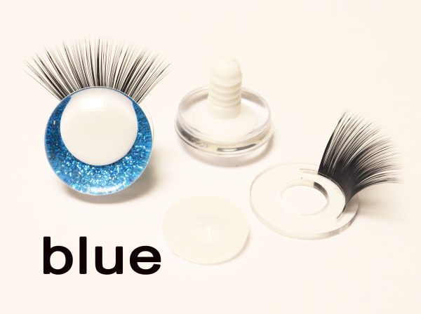 N19-mixed color 3D offcentre eyes white pupil clear toy eyes with eyelash tray with sinker washer 14mm-35mm option  for craft doll -masckaszem eyes - Image 16