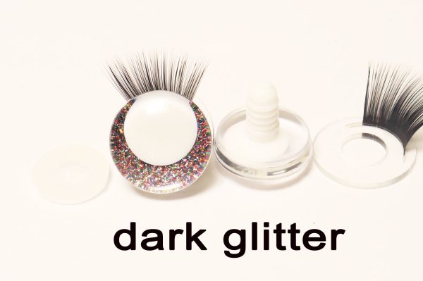 N19-mixed color 3D offcentre eyes white pupil clear toy eyes with eyelash tray with sinker washer 14mm-35mm option  for craft doll -masckaszem eyes - Image 24