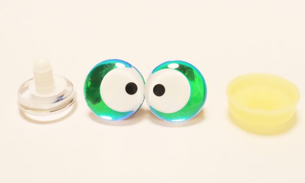 HC10-mixed color 25mm 3D offcentre white pupil with one dot Clear  toy eyes with sinker hard washer for diy craft doll eyes findings -masckaszem eyes - Image 10