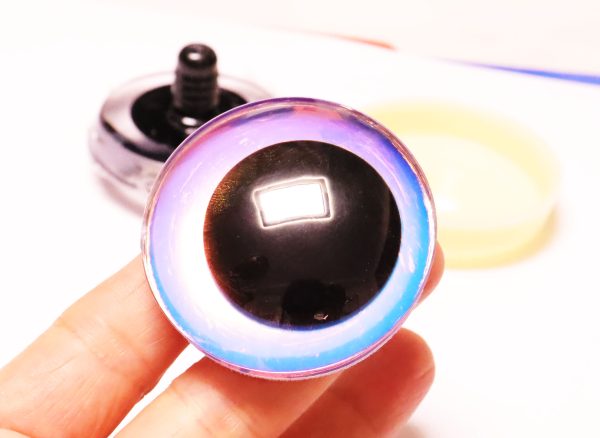 Hc10-mixed color 50mm 3D offcentre toy eyes with disc with sinker hard washer for diy craft doll findings - Image 3