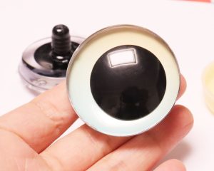 C10-01 50mm 3D offcentre toy eyes with disc with sinker hard washer for diy craft doll findings