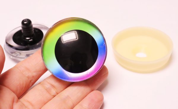 C10-mixed color 50mm 3D offcentre toy eyes with disc with sinker hard washer for diy craft doll findings - Image 5