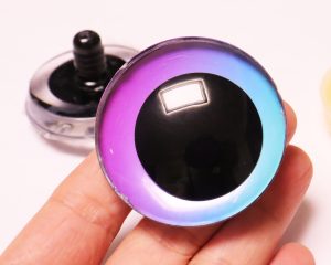 C10-05 50mm 3D offcentre toy eyes with disc with sinker hard washer for diy craft doll findings