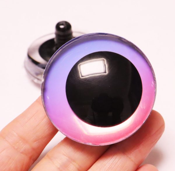 C10-mixed color 50mm 3D offcentre toy eyes with disc with sinker hard washer for diy craft doll findings - Image 7
