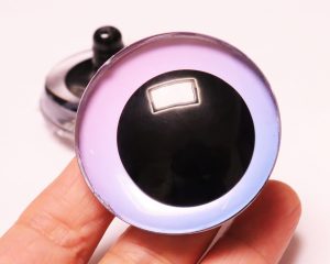 C10-09 50mm 3D offcentre toy eyes with disc with sinker hard washer for diy craft doll findings