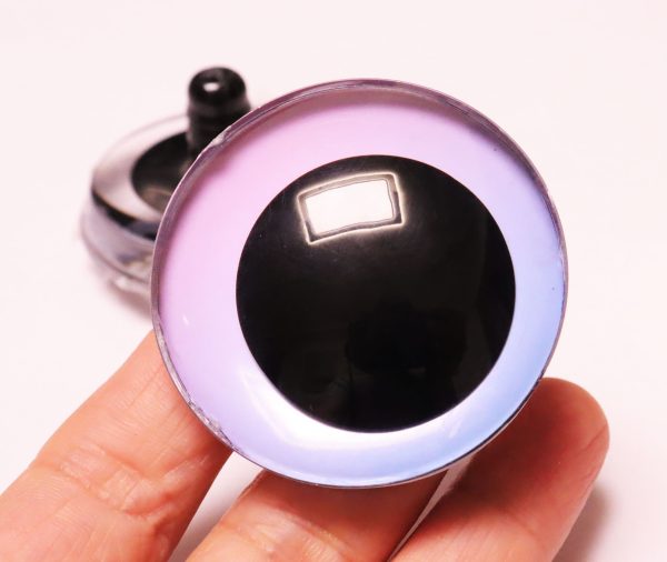 C10-09 50mm 3D offcentre toy eyes with disc with sinker hard washer for diy craft doll findings