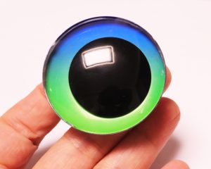 C10-10 50mm 3D offcentre toy eyes with disc with sinker hard washer for diy craft doll findings