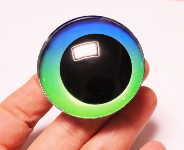 C10-10 50mm 3D offcentre toy eyes with disc with sinker hard washer for diy craft doll findings