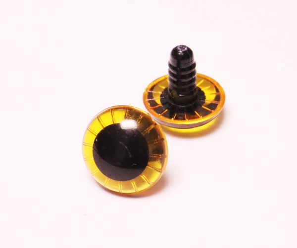 20mm blue yellow round striped toy  eyes doll safety eyes with hard washer - Image 3