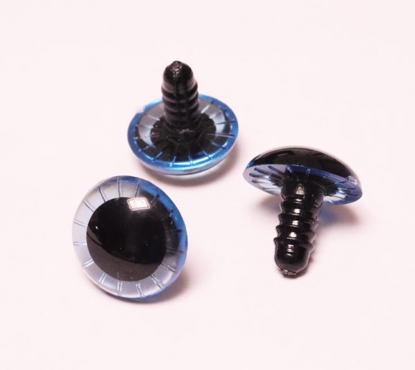 20mm blue yellow round striped toy  eyes doll safety eyes with hard washer - Image 4