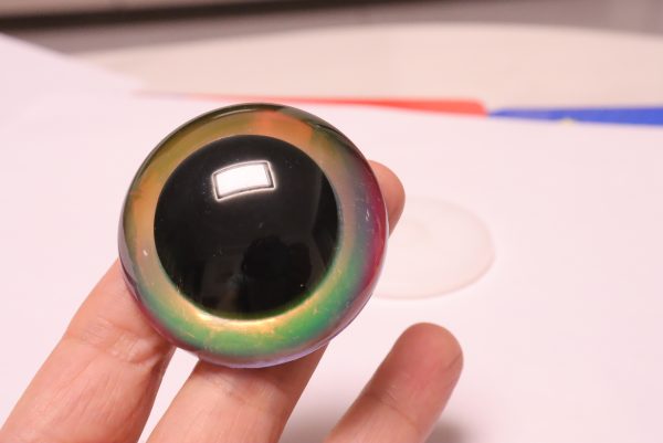 HC10-mixed color 30mm-40mm-45mm-50mm-60mm round clear crystal eyes with hard washer for diy plush doll findings - Image 8