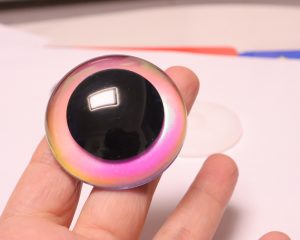 HC10-Mixed color 9mm-60mm round crystal eyes with hard washer for diy plush doll findings Handmade amigurumi doll