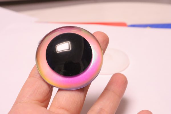 HC10-mixed color 30mm-40mm-45mm-50mm-60mm round clear crystal eyes with hard washer for diy plush doll findings - Image 9