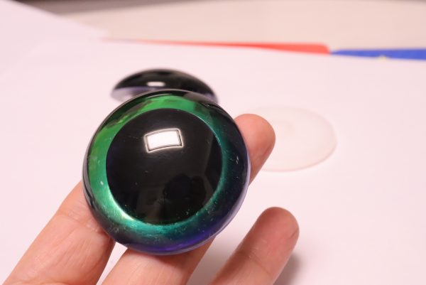 HC10-mixed color 30mm-40mm-45mm-50mm-60mm round clear crystal eyes with hard washer for diy plush doll findings - Image 10