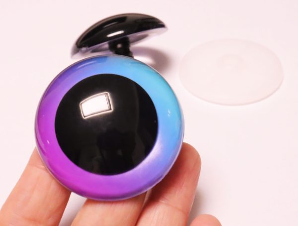 C10-mixed color 30mm-40mm-45mm-50mm-60mm round clear crystal eyes with hard washer for diy plush doll findings - Image 8