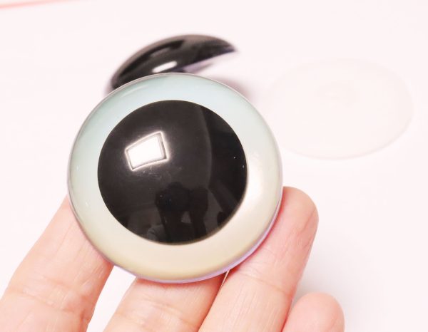 C10-mixed color 30mm-40mm-45mm-50mm-60mm round clear crystal eyes with hard washer for diy plush doll findings - Image 10