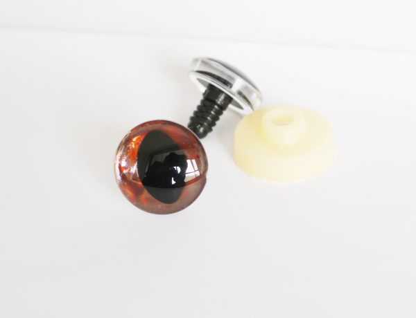 D12-Mixed color disc 3D cat eyes black pupil  toy eyes with sinker washer 10mm-30mm option  for craft doll - Image 8