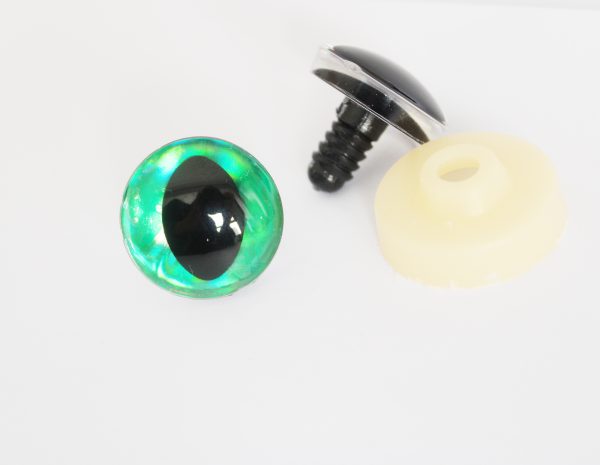 D12-Mixed color disc 3D cat eyes black pupil  toy eyes with sinker washer 10mm-30mm option  for craft doll - Image 14
