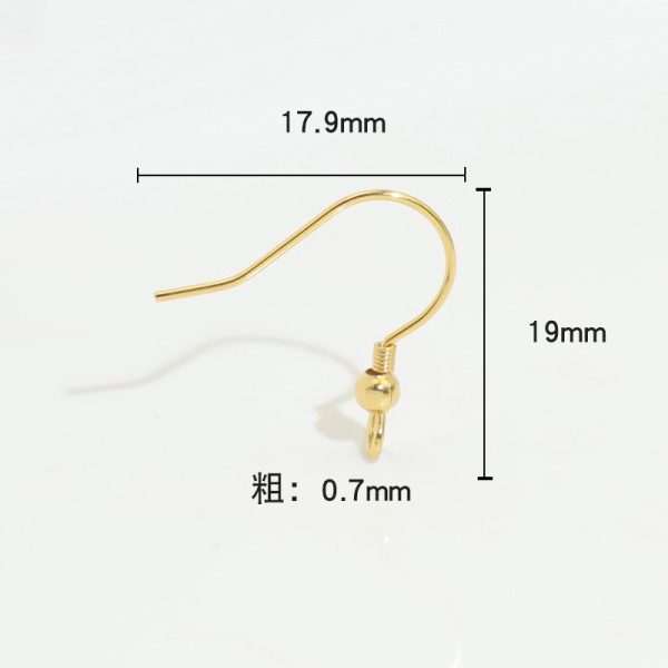 stainless materials earring hooks  for glass bottle jewelry findings-silver/stainless/gold/rose gold option - Image 3