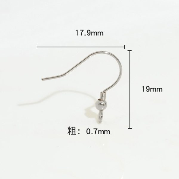 stainless materials earring hooks  for glass bottle jewelry findings-silver/stainless/gold/rose gold option